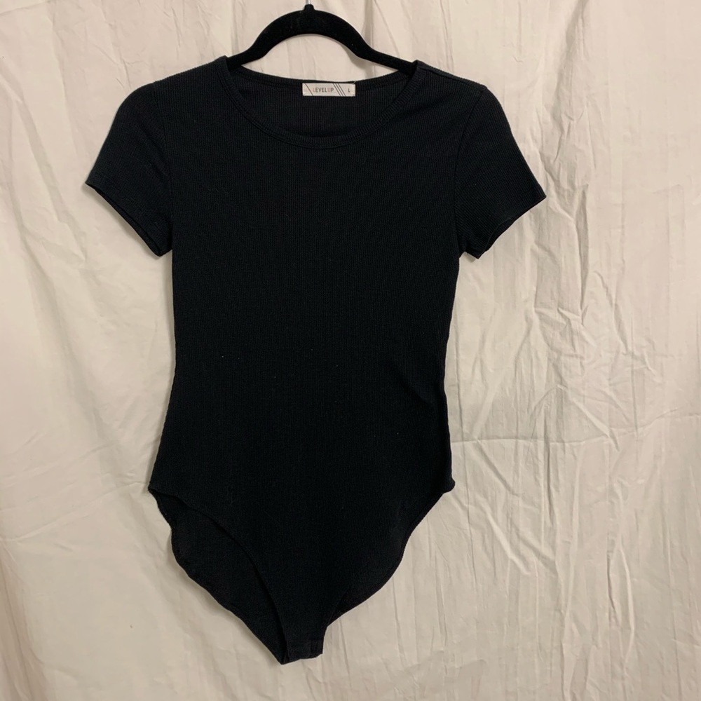 Black tee bodysuit